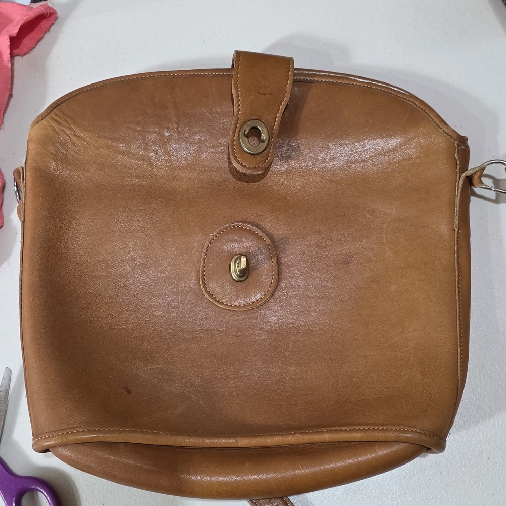Vintage Coach Nottingham 9948 Binocular Bag Crossbody British Tan Brown USA - Picture 10 of 12